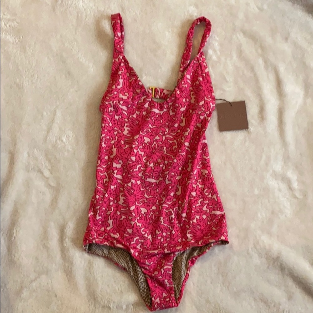 NWT ACACAI Marfa Swimsuit in Pink Batik!